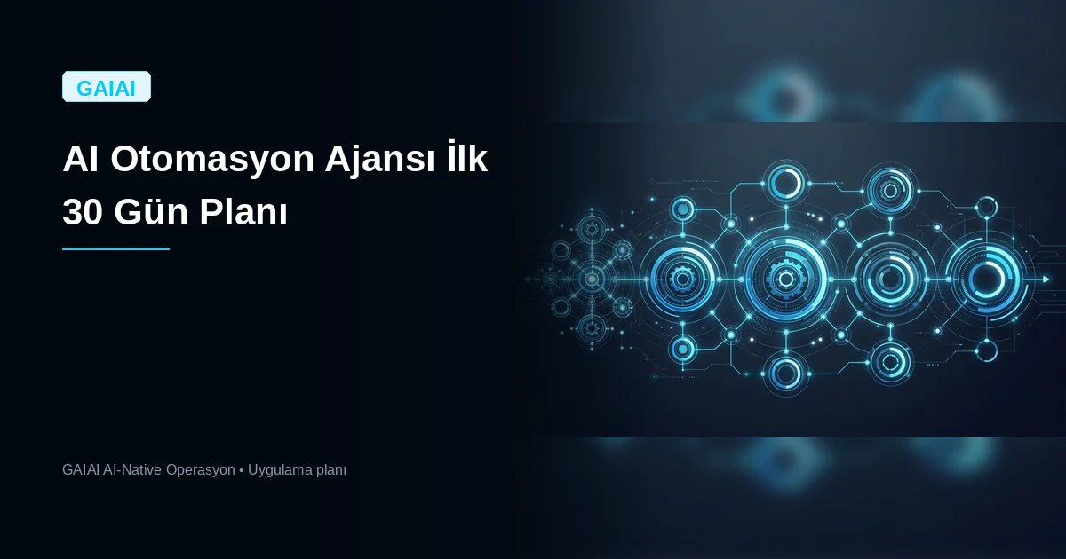 ai Otomasyon Ajansı İlk 30 Gün Planı 2026 Rehberi kapak görseli