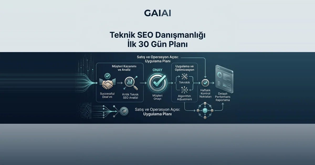 Teknik SEO Danışmanlığında İlk 30 Gün: Uygulanabilir Pilot Akışı