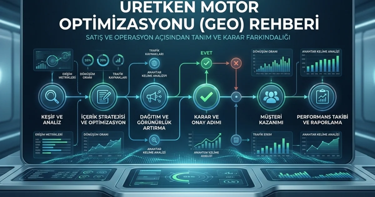 Generative Engine Optimization Rehberi: İşe Oturmuş Model Kuralları kapak gorseli