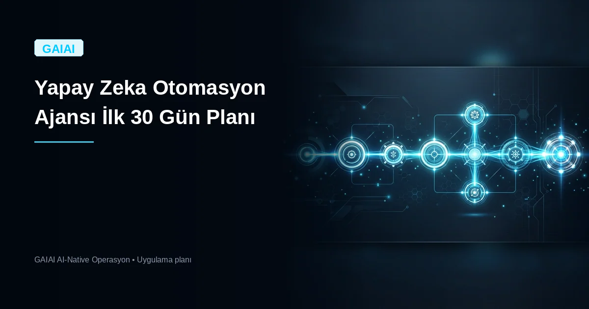 Yapay Zeka Otomasyon Ajansı İlk 30 Gün Planı 2026 Rehberi