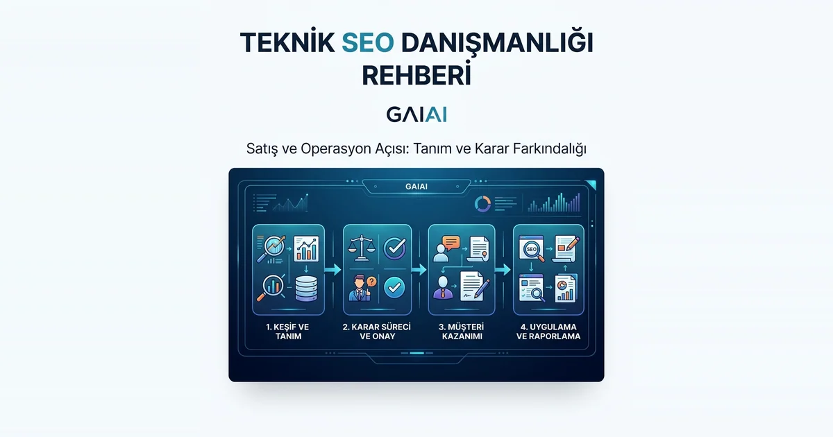 Teknik SEO Danışmanlığı Rehberi: Altyapı, Satış ve Sürdürülebilirlik Birlikteliği kapak gorseli