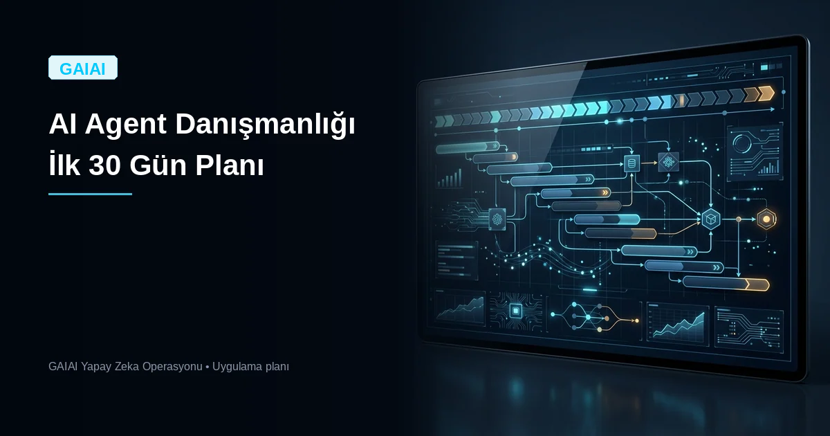 ai Agent Danışmanlığı İlk 30 Gün Planı 2026 Rehberi kapak görseli